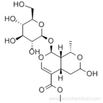 1H,3H-Pyrano[3,4-c]pyran-5-carboxylicacid, 8-(b-D-glucopyranosyloxy)-4,4a,8,8a-tetrahydro-3-hydroxy-1-methyl-,methyl ester,( 57366167, 57188051,1S,3R,4aS,8S,8aS)- CAS 25406-64-8